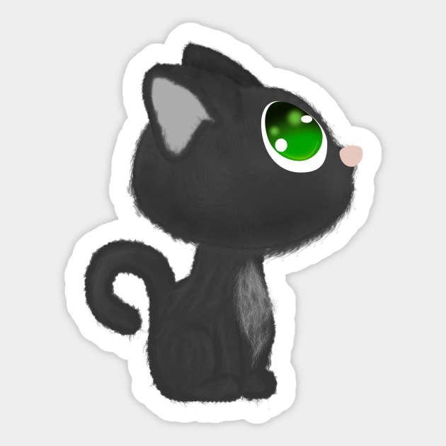 Innocent kitten Sticker by TW_Zora